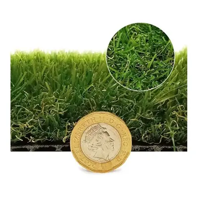 (3m(9'9") X 4m(13'1")-12mÂ², Cape Verde 40mm) Realistic Artificial Grass 20mm 30mm 40mm 45mm, Pe