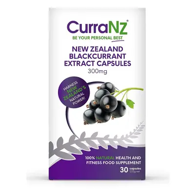 Curranz Zealand Blackcurrant 300mg Extract Capsules