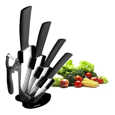 Ceramic Knife Set, Kitchen Chef Knife Set Vegetable Bread Knife Super Sharp Five Piece, 6"Chef K