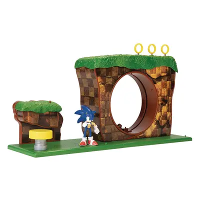 Sonic The Hedgehog Green Hill Zone Playset with 2.5" Sonic Action Figure