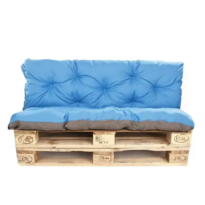 Pallet Cushions |seat x and Backrest x 60cm | Pallet Cushions set Blue