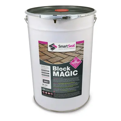 (Grey, Litres) Smartseal Block Magic - Re-Colouring Block Paving Sealer. Superior to Concrete Pa