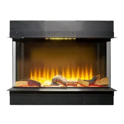 Adam Sahara Panoramic Media Wall Electric Fire, Inch 500mm