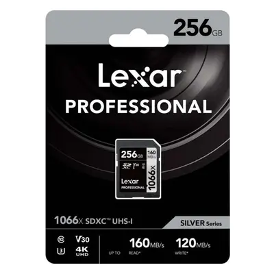 Lexar SDXC Card 256GB Professional 1066x UHS-I V30 U3