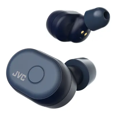 (Blue) JVC HAA10T True Wireless Bluetooth Earbuds & Case