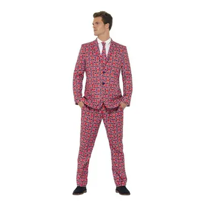 Large Men's Union Jack Suit - stand out mens fancy dress union jack suit stag do outfit party su