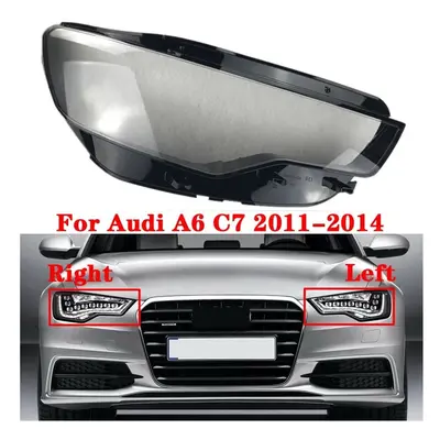 Car Front Right Headlamp Cover Transparent Lampshade Headlight Cover Shell Mask Lens for- A6 C7