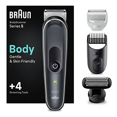 Braun Body Groomer Series 5370, Body Groomer For Men, Gentle Full-Body Manscaping