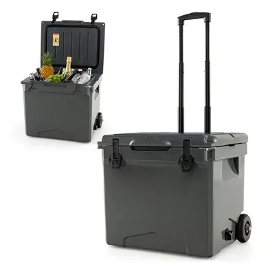 40 Cooler Portable Ice Chest W/ Wheels and Handle Bottle Opener