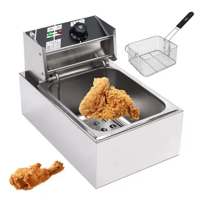 10L Electric Deep Fryer Tank Fat Fry Chip Fast Frying Commercial