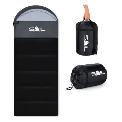 (400GSM, Black) SAIL 'One' Sleeping Bag Season