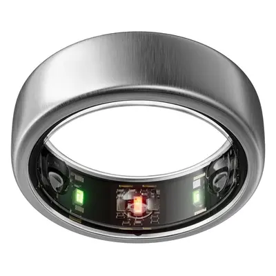 (12, Brushed Titanium) Ring Gen3 Heritage - Silver - Size - Smart Ring - Sleep Tracking Wearable