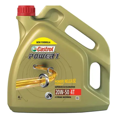 Castrol Synthetic Power 4T SAE 20W-50 Engine Oil, 4L