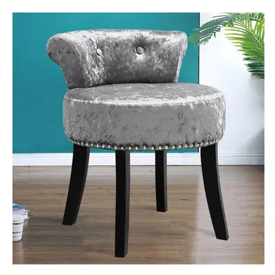 Ice Velvet Upholstery Make Up Chair Dressing Footstool