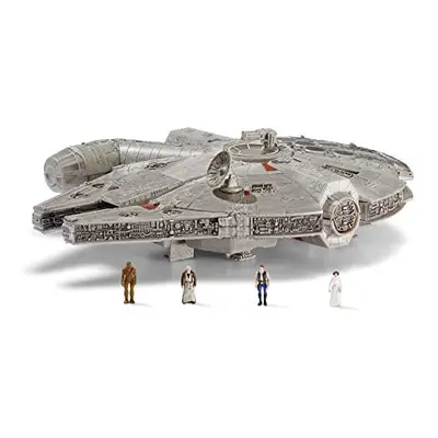 Star Wars MICRO GALAXY SQUADRON ASSAULT CLASS MILLENNIUM FALCON - 7-Inch Vehicle with 1-Inch Han