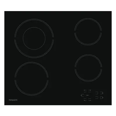 Hotpoint HR612CH 58cm Burners Ceramic Hob Touch Control Black