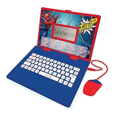 JC598SPi2 Spider-Man-Educational and Bilingual Laptop Spanish/English-Toy for Child Kid (Boys & 