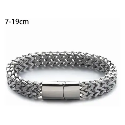 Rhinestone Bracelet Women Men Hiphop Cuban Link Bracelets Silver Jewelry Bracelet