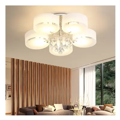 (5 Head) Modern LED Crystal Ceiling Light Chandelier Lamp