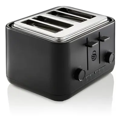 Swan Stealth Range Slice Toaster Variable Browning Controls Reheat Defrost Cancel Functions - Ma