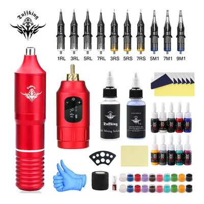 (Red Set) Hot selling tattoo set, eyebrow tattoo embroidery machine