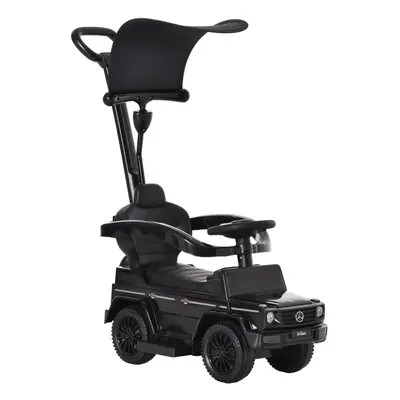 HOMCOM Kids Ride-on Push Car in Benz G350 Baby Floor Slider Walker, Black