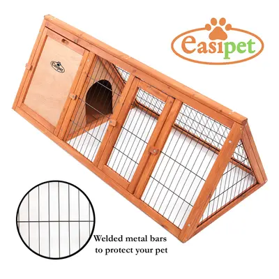 Wooden Rabbit /Guinea Pig Hutch 46in Wood run with Apex design Easipet