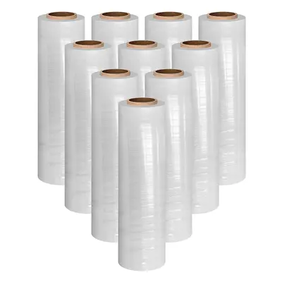 10x Pack Heavy Duty Strong Pallet/Stretch/Shrink Wrap Packaging Cling Film 17mu - 400mm x 250m