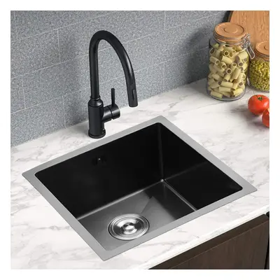 Black Stainless Steel Single Bowl Kitchen Sink