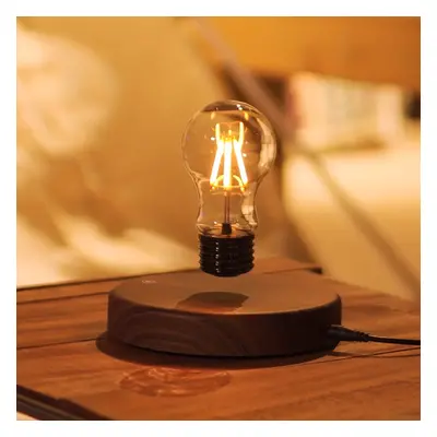 (UK Adapter) UK Magnetic Levitating Bulb Lamp, LED Light Bulb Desk Lamp With Touch Control - Mag