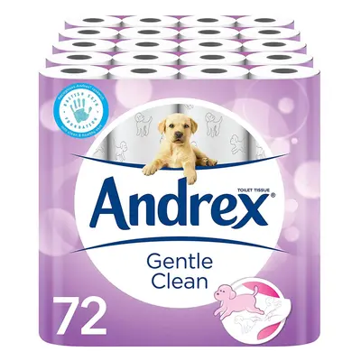 Andrex Gentle Clean Toilet Tissue Rolls