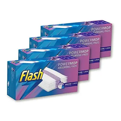 Flash Powermop Absorbing Pad Refills, Multi-Surface Pads for Any Type of Floor, Pack of (16 Pads