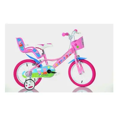 Dino Peppa Pig 16in Bike - Pink