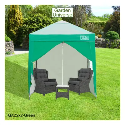 Gazebo 2x2m Green Garden Universe Heavy Duty Pop up Frame Marquee Canopy Tent