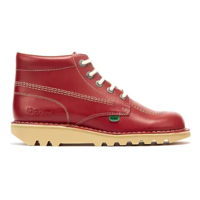 (UK 10.5) Kickers Kick Hi Mens Red Leather Boots