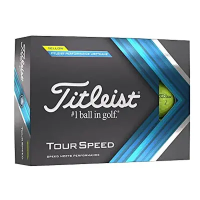 TITLEIST Unisex Tour Speed Golf Ball, Yellow, One Size UK