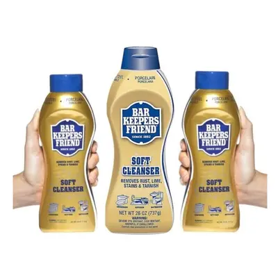 Bar Keepers Friend Soft Cleanser Multipurpose Cleaner & Rust Stain Remover for Stainless Steel, 