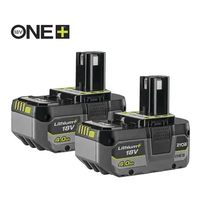 Ryobi RB1840X2 18V ONE+ Lithium+ 4.0Ah Battery Twin Pack