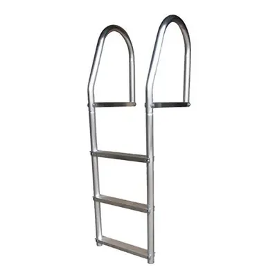 Dock Edge + ECO Weld Free Fixed Dock Ladder, Steps, Aluminum