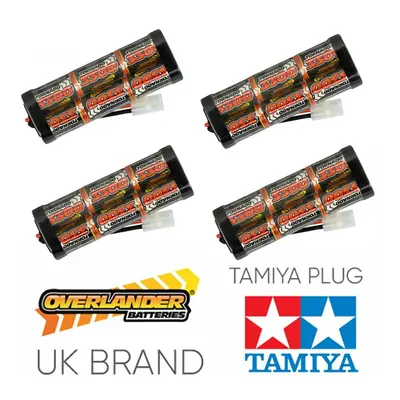 Overlander 4x 3300mah 7.2v Nimh Battery Pack Stick - Tamiya RC Car Boat