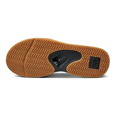 (UK 8) Reef Fanning Flip Flops - Black / Silver