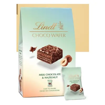 (Pack Of 8) Lindt Choco Wafer Milk Chocolate & Hazelnut 135g