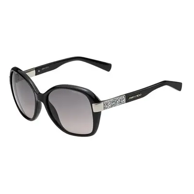 Jimmy Choo Alana/S D28/EU Shiny Black/Grey Gradient Sunglasses