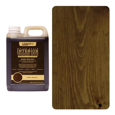 (5ltr, Dark Walnut) Littlefair's Indoor Wood Stain - Wood Colours