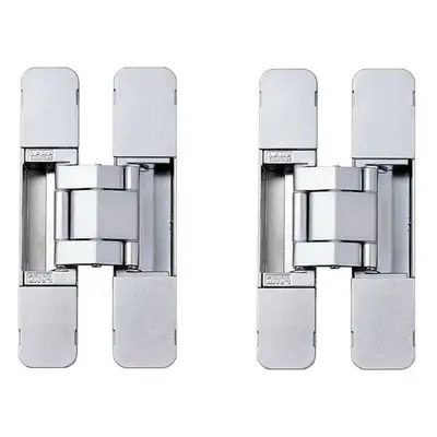 (Silver) Sugatsune Adjustable 3-way Concealed Door Hinges