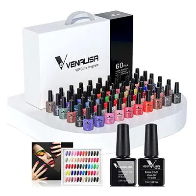 VENALISA Colours Nail Polish Set With Top & Base Coat