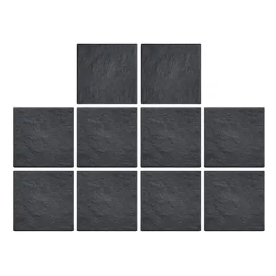 (10 x Stomp Stone) Recycled Rubber Stomp Stepping Stone - Grey Slate