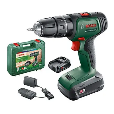 Bosch Home and Garden Cordless Hammer Drill UniversalImpact (2 batteries, Volt System, in carryi