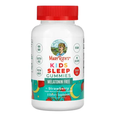 MaryRuth Organics, Kids Sleep Gummies, Strawberry, Gummies