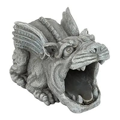 Design Toscano QM7512079 Roland the Gargoyle Gutter Guardian Rain Downspout Extension Statue, In